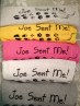 1 XL -- light heather gray 1 L -- yellow 1 M -- pink 1 sm--dark gray